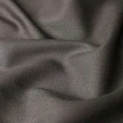 Tissu de costume premium 100 % laine uni gris