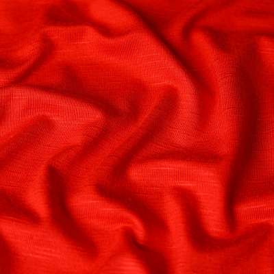Jersey viscose flammé premium rouge vendu au coupon