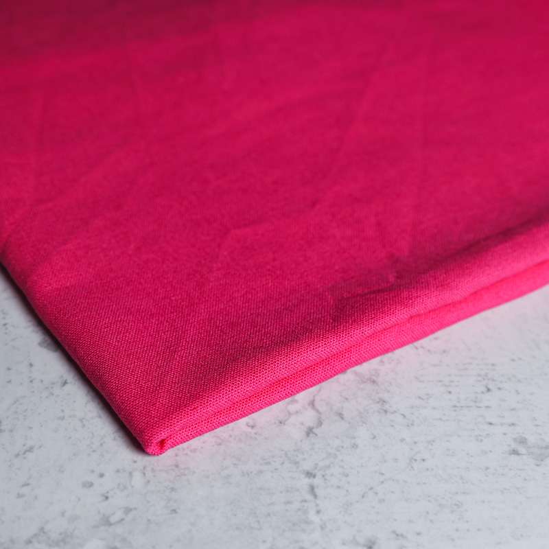 Tissu lin viscose uni- fuchsia vendu au coupon