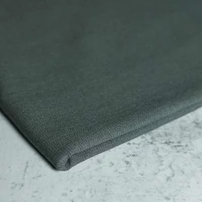 Tissu lin viscose uni-gris vendu au coupon