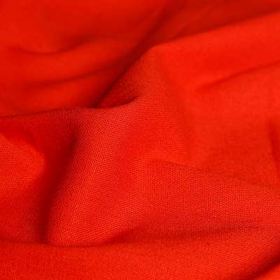 Tissu lin viscose uni-rouge