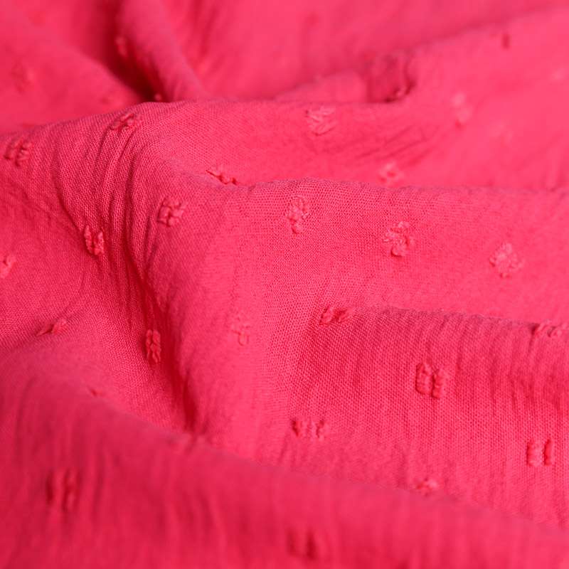 Tissus Microfibre Plumetis Uni fuchsia Vendu Au Coupon