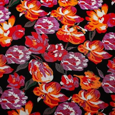 Tissu viscose de haute qualité fond motif floral