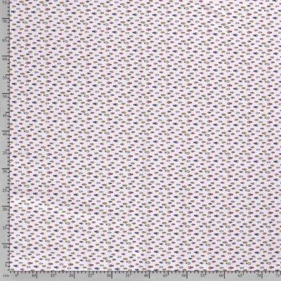 jersey coton motif poisson sur fond gris