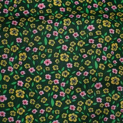 Tissu Popeline de Coton imprimé floral parfait pour la confection de chemisiers, de robes légères, de jupes et de chemisiers