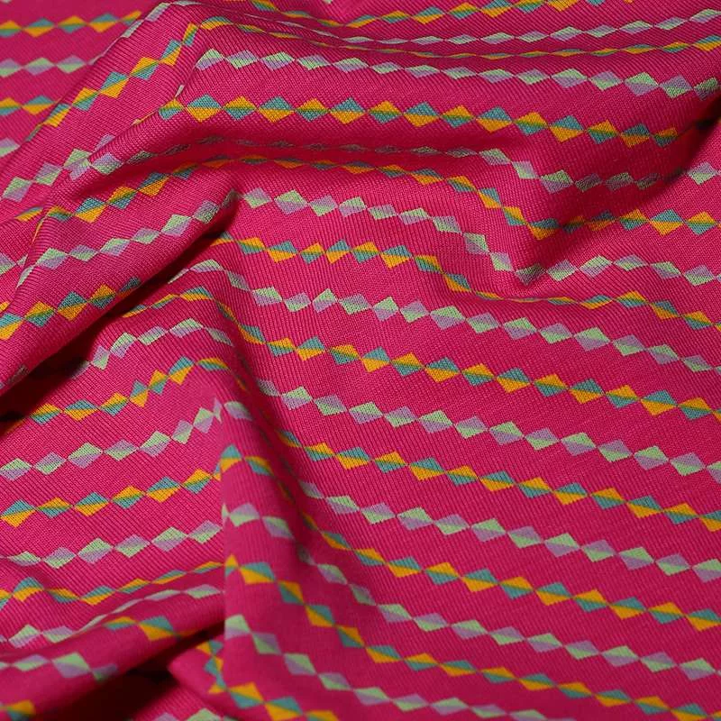 Tissu Jersey coton imprimé - minilosange