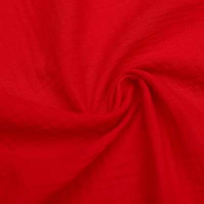 Tissu double gaze de coton-rouge