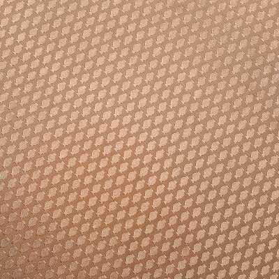 Tissu Satin Jacquard Polyester - Motif nid d'abeilles géométrique