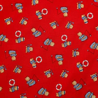 "Tissu Popeline de coton avec motifs amusants pour les tout-petits"