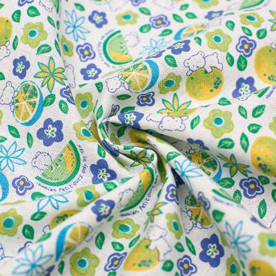 "Tissu Popeline de coton à motifs ludiques pour couvertures pour bébé"