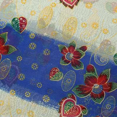 Trouvez le tissu voile en polyester parfait avec un motif floral