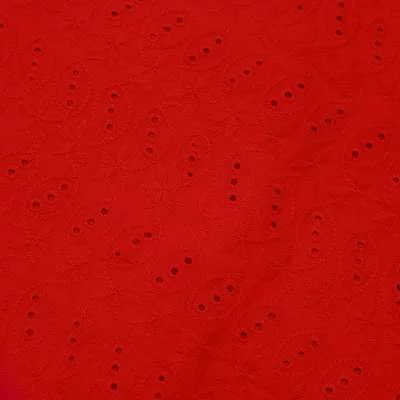 Tissu Broderie Anglaise Ovale 100% Coton | Qualité Premium