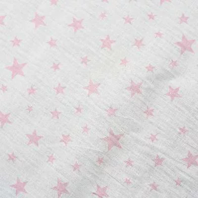Popeline de coton motifs étoiles