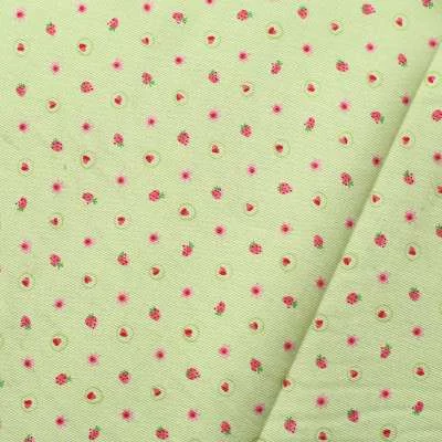 Tissu coton imprimé mini (fraises)  : idéal pour la couture et