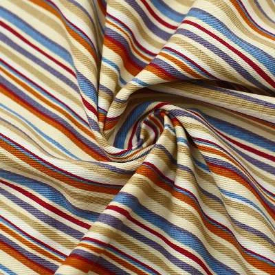 Gabardine de coton à rayures multicolores : Ajoutez du style