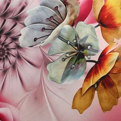 Tissu crêpe satin motif floral vintage : laissez-vous inspirer