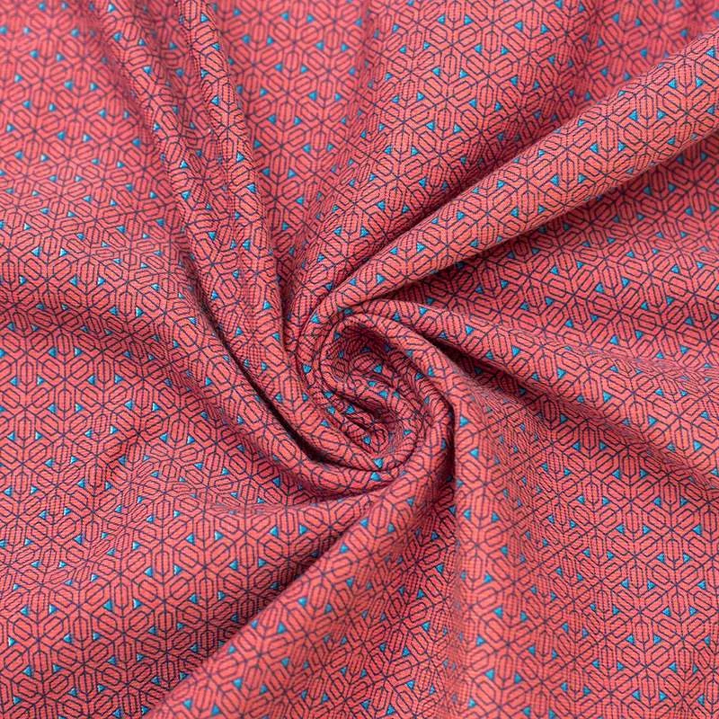 Tissu Jersey Coton Mosaïque au mètre - Tendance et Confort.