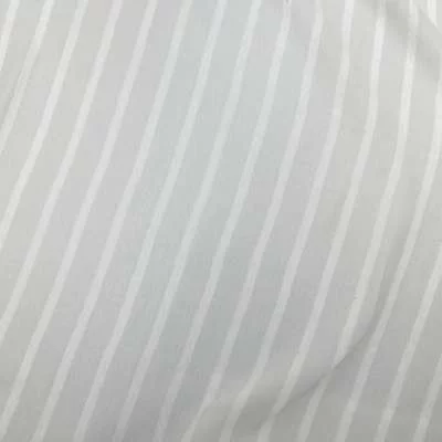 Tissu Jersey Coton Rayures Gris et Blanc - Couture Créative