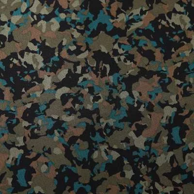 Tissu en Crêpe Bubble  avec Motif Camouflage - Luxe et Polyvalence