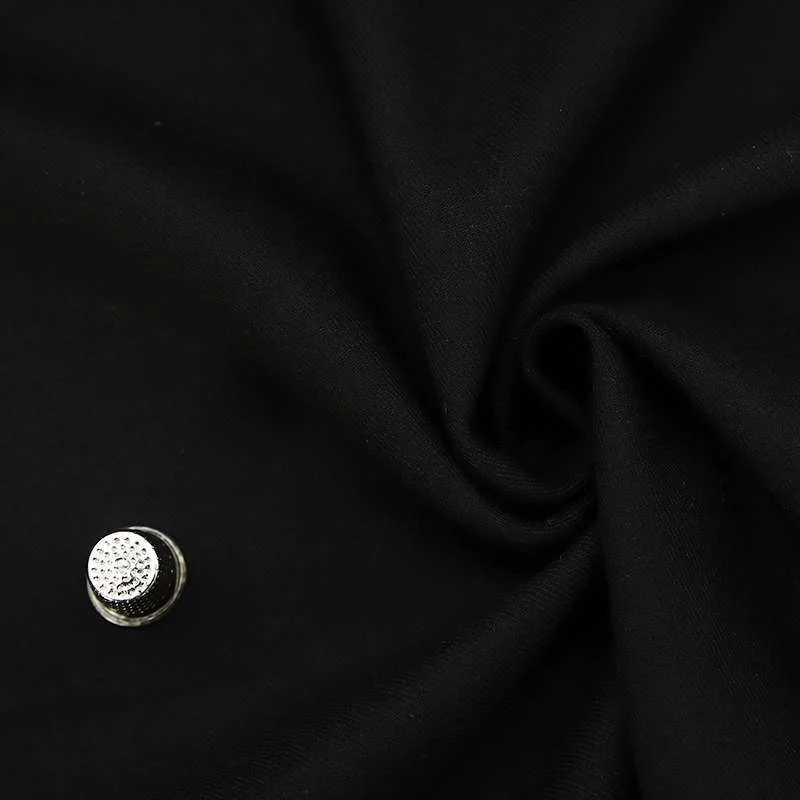 "Tissu Lainage pour Costume Noir : Style et Élégance Garantis