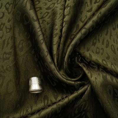 Tissu satin Jacquard polyester élasthanne