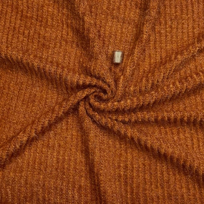 Tissu en maille tricot à poils haut de gamme