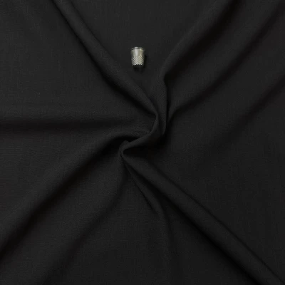 Tissu Lainage Noir - Idéale pour Robes, Jupes