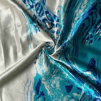 Satin Polyester Imprimé - Pour Robes et Chemises