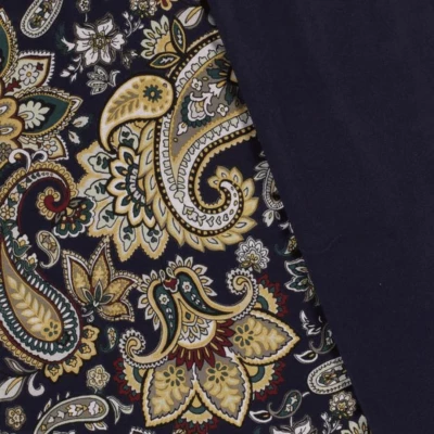 Créations mode avec tissu Jersey Viscose Motif Cachemire