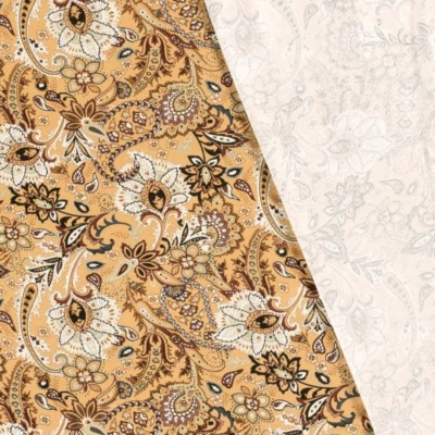 Tissu extensible Jersey Viscose Motif Cachemire - Idéal pour leggings
