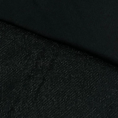 Molleton noir brillant - Confort et style pour vêtements de sport