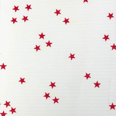 Tissu velours larges côtes motif étoile pour vestes stylées