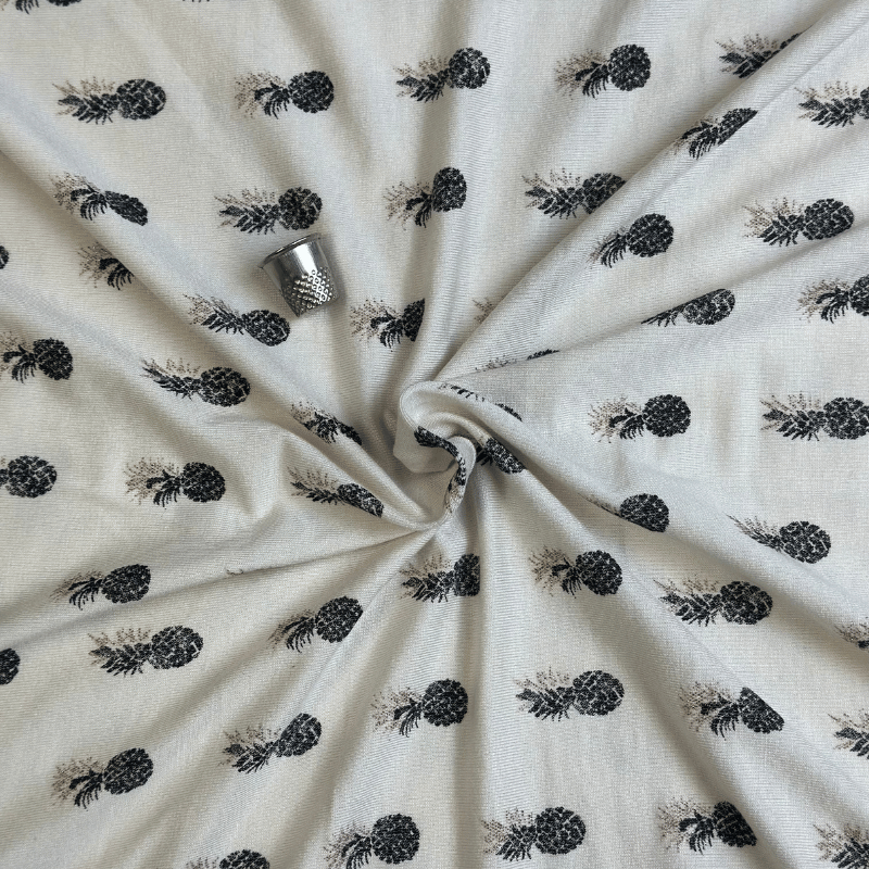 Tissu Jersey en Coton Ananas