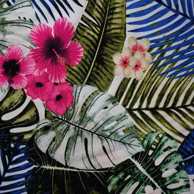 Fibranne tropicale - Texture douce et motifs vibrants