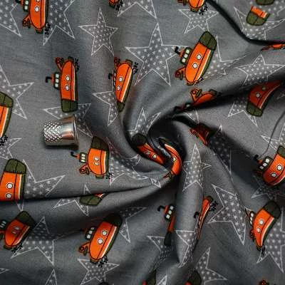 Tissu en coton motif sous-marin pour accessoires de mode