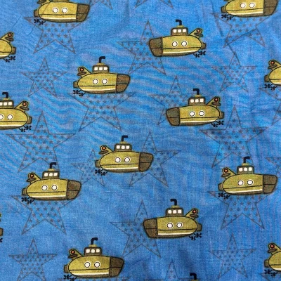 Tissu sous-marin étoilé pour projets de couture