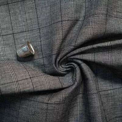 Tissu en coton imprimé Prince de Galles gris