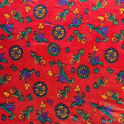 Tissu satiné de première qualité pour robe kabyle