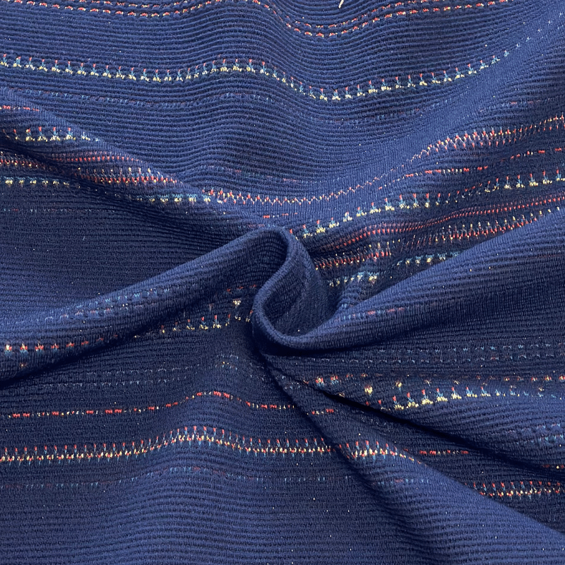 Tissu Jacquard - Motif Ethnique Vibrant