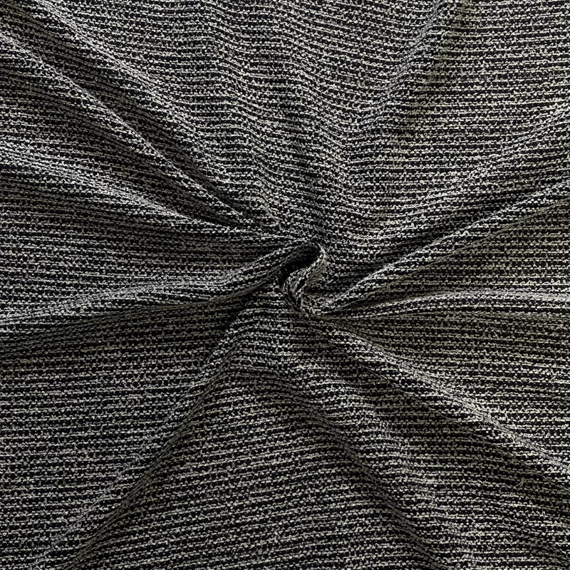 Tissu jacquard léger gris pour nappes de luxe