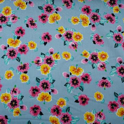 Créez avec Fibranne Viscose à Motif Fleurettes