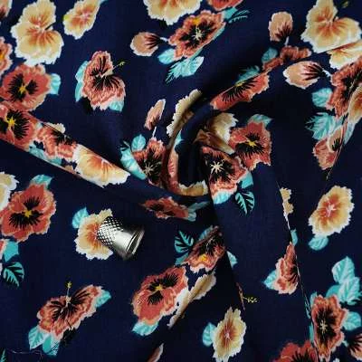 Fibranne Viscose : Tissu Fleurettes pour Couture Élégante