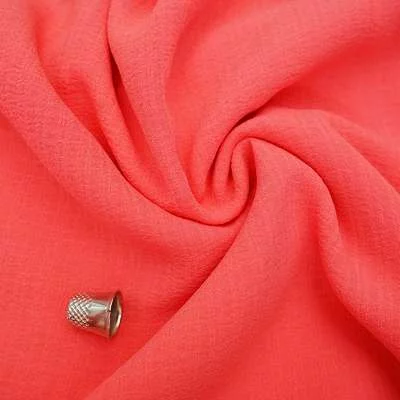 Couture du Tissu Crêpe Polyester Bubble Uni pour Créateurs