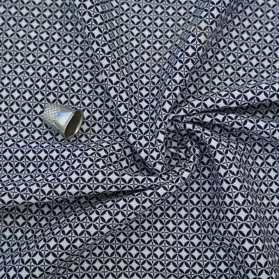 Tissu jersey coton certifié OEKO-TEX® bleu marine