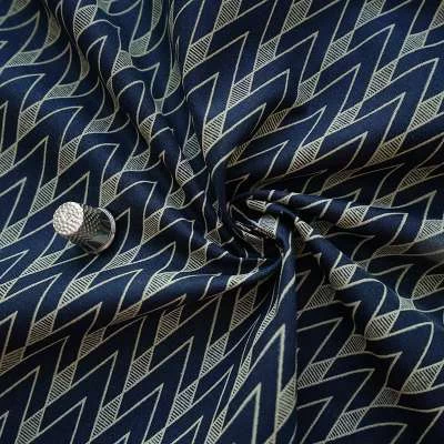 Tissu idéal pour blouses en Popeline de Coton à motifs losanges