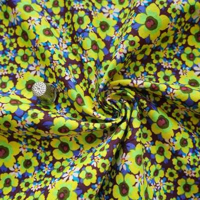 Popeline de coton à motifs floraux OEKO-TEX® en rouleau prêt pour la vente