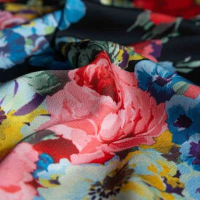 Tissu Satin Touché Soie de couleur automnale pour robes élégantes