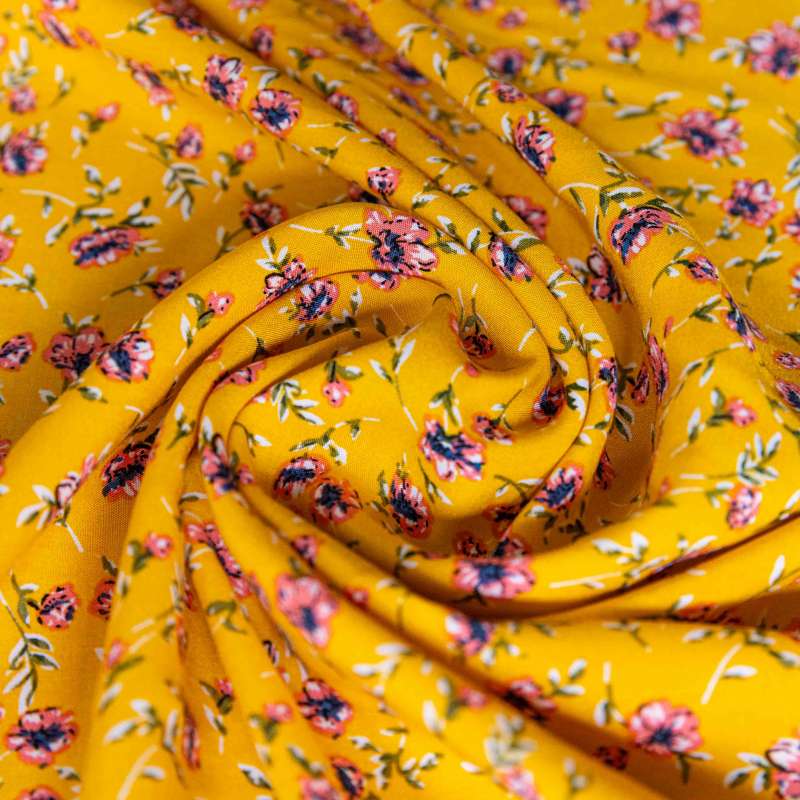 Fibranne Viscose à Motif Floral pour vos Tenues d'Été