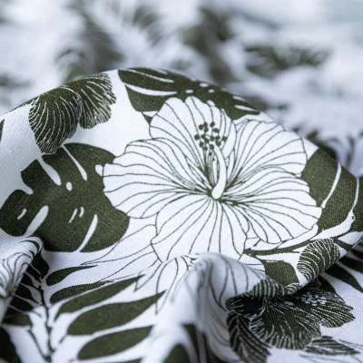 Tissu Lin Coton Blanc pour Chemises, Robes et Plus