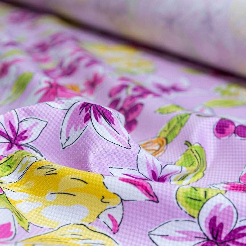 Tissu gabardine piqué de coton, parfait pour la couture durable